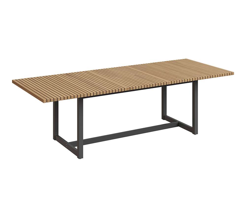 Sunpan - Geneve Extension Dining Table - Natural - 80in To 104in - 109494 veiw 3
