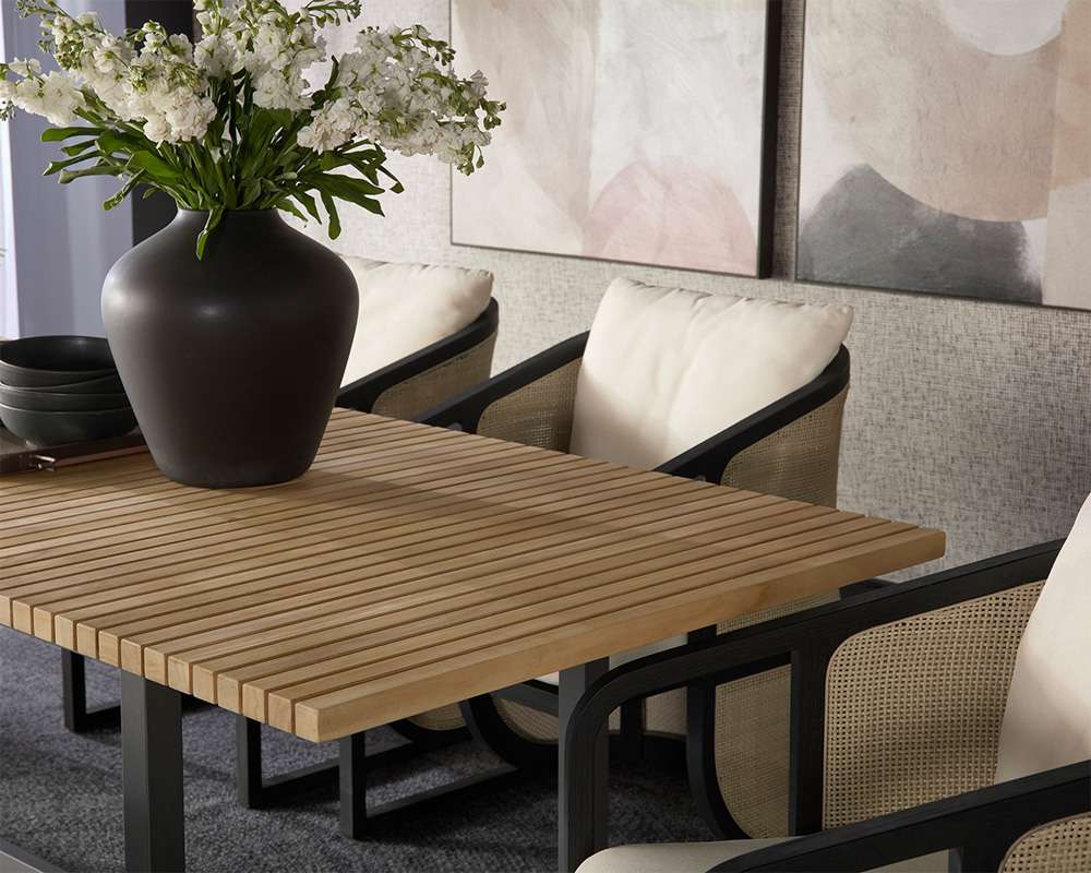 Sunpan - Geneve Extension Dining Table - Natural - 80in To 104in - 109494 veiw 4