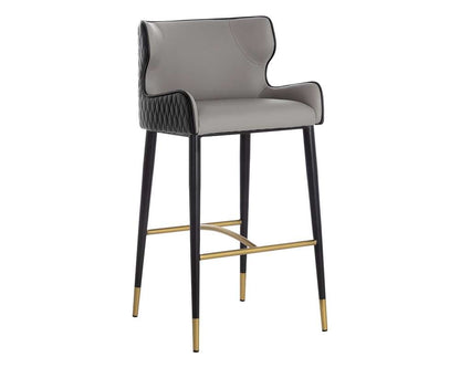 Sunpan - Ikon Gianni Barstool - Dillon Stratus / Dillon Black - 109036 veiw 1