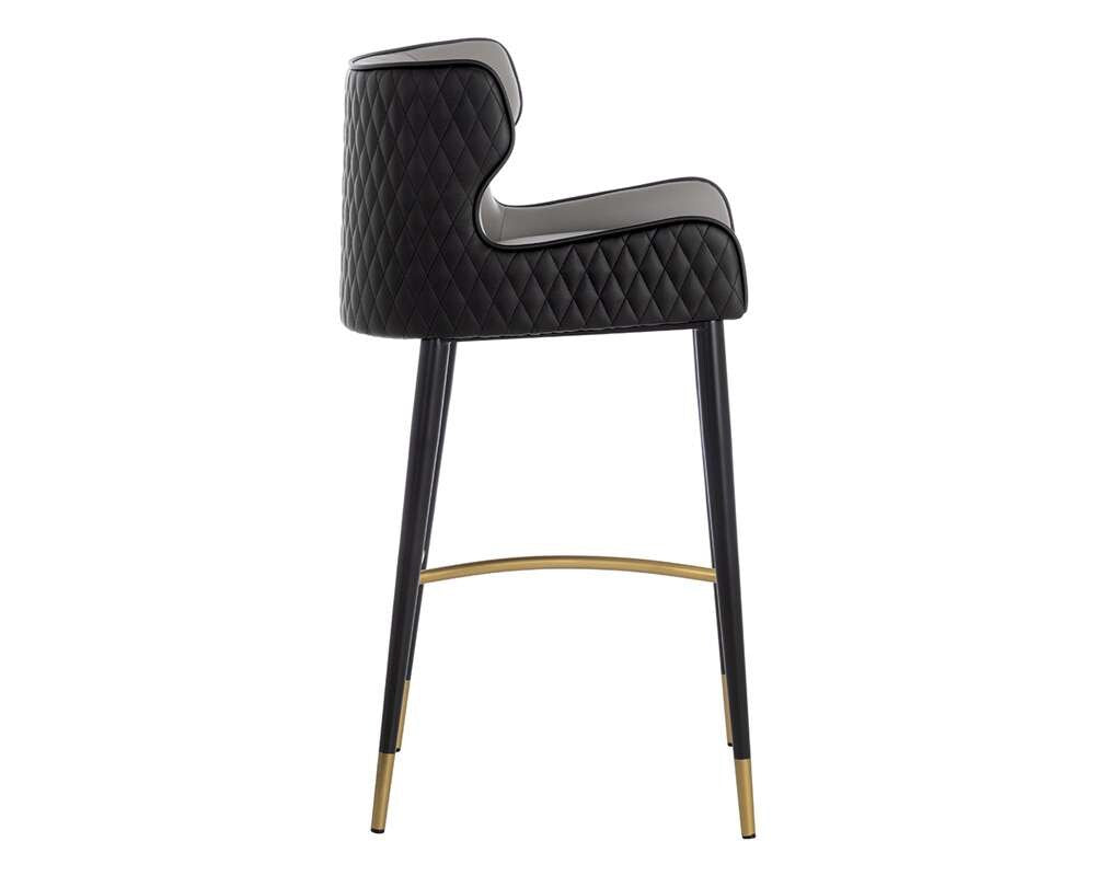 Sunpan - Ikon Gianni Barstool - Dillon Stratus / Dillon Black - 109036 veiw 3