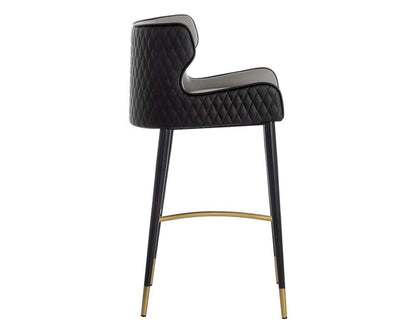 Sunpan - Ikon Gianni Barstool - Dillon Stratus / Dillon Black - 109036 veiw 3