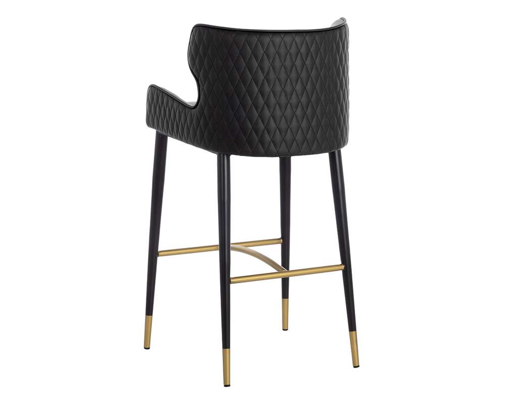 Sunpan - Ikon Gianni Barstool - Dillon Stratus / Dillon Black - 109036 veiw 4
