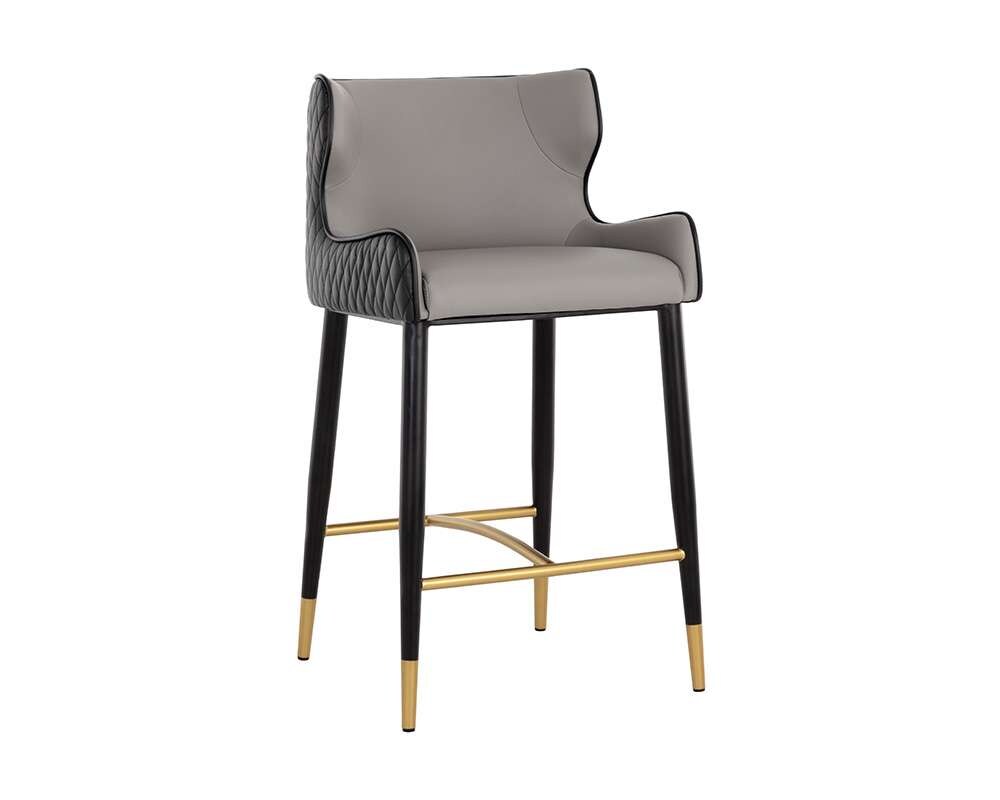Sunpan - Ikon Gianni Counter Stool - Dillon Stratus / Dillon Black - 108714 veiw 1