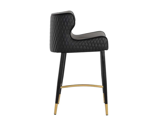 Sunpan - Ikon Gianni Counter Stool - Dillon Stratus / Dillon Black - 108714 veiw 2