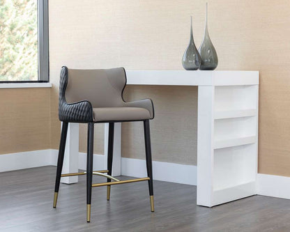 Sunpan - Ikon Gianni Counter Stool - Dillon Stratus / Dillon Black - 108714 veiw 4
