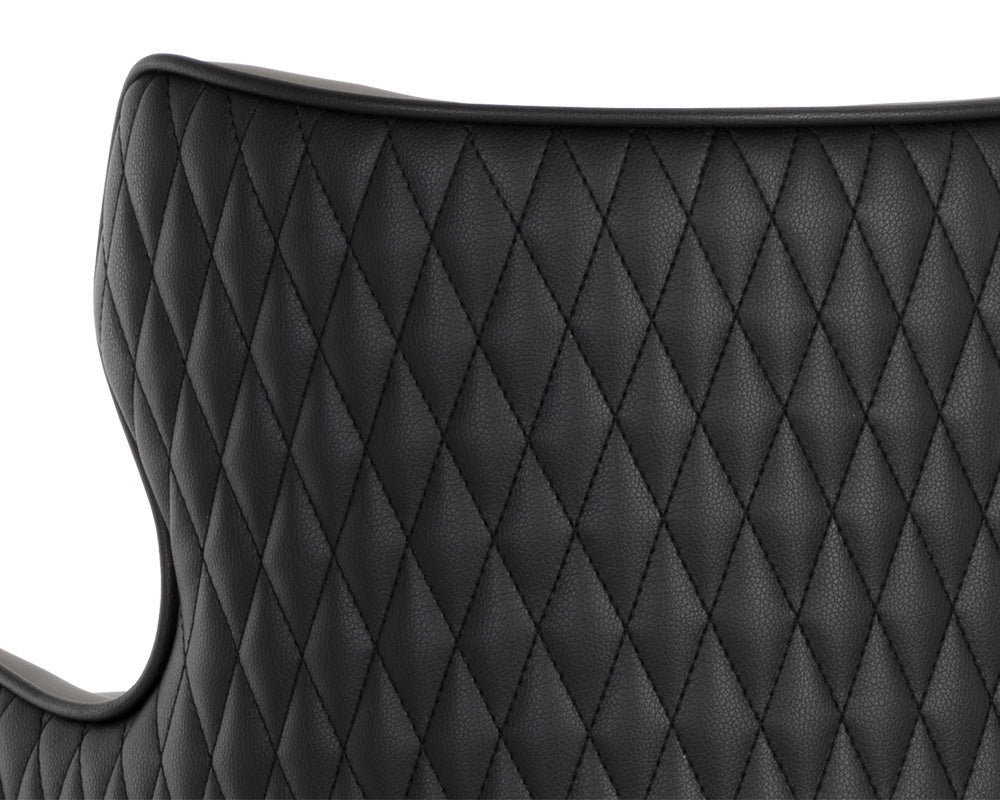 Sunpan - Ikon Gianni Counter Stool - Dillon Stratus / Dillon Black - 108714_CLOSEOUT view 5