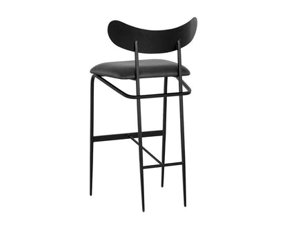 Sunpan - Gibbons Barstool - Black - Bravo Portabella - 107063 veiw 3