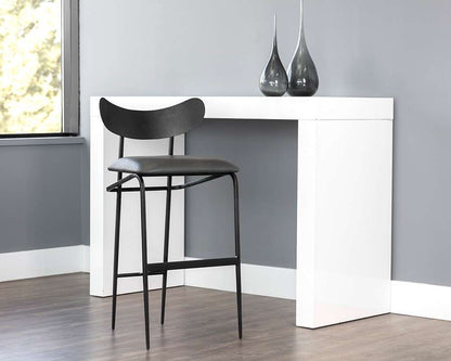 Sunpan - Gibbons Barstool - Black - Bravo Portabella - 107063 veiw 4