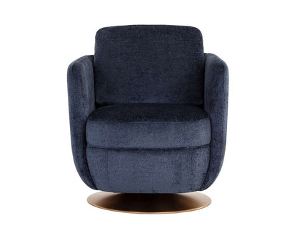 Sunpan - Gilley Swivel Lounge Chair - Bergen Navy - 109310 veiw 2