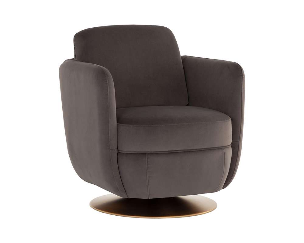 Sunpan - Gilley Swivel Lounge Chair - Meg Ash - 109311 veiw 1