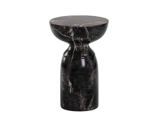 Sunpan - MIXT Goya End Table - Marble Look - Black - 105012 veiw 2