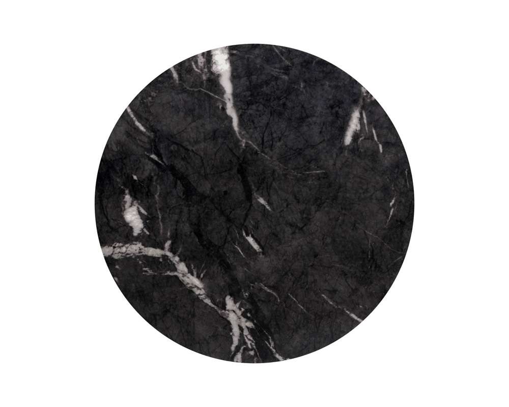 Sunpan - MIXT Goya End Table - Marble Look - Black - 105012 veiw 3