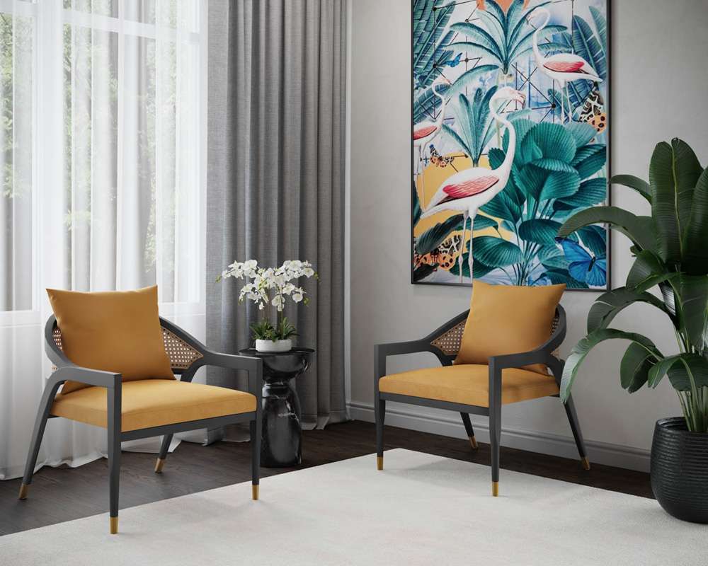 Sunpan - MIXT Goya End Table - Marble Look - Black - 105012 veiw 4