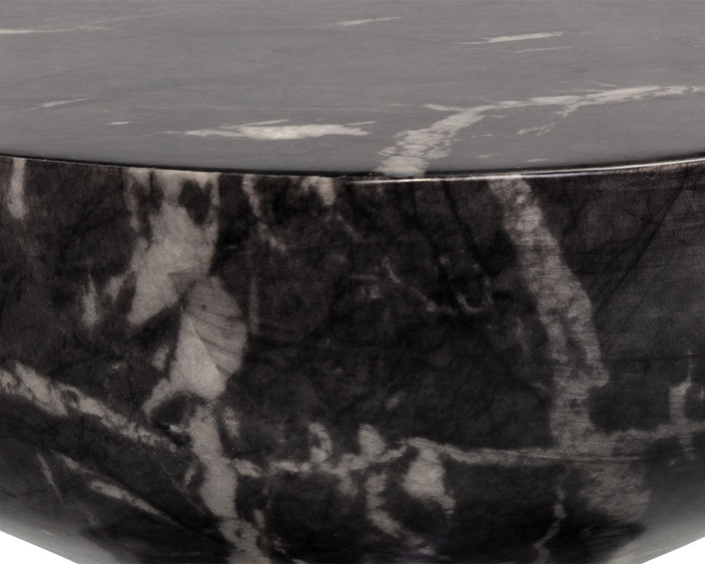 Sunpan - MIXT Goya End Table - Marble Look - Black - 105012 view 5