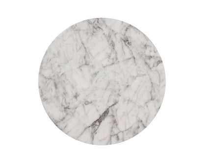 Sunpan - MIXT Goya End Table - Marble Look - White - 106284 veiw 2