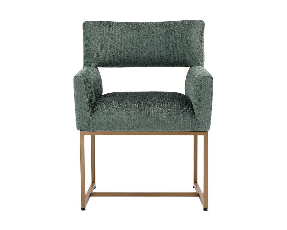 Sunpan - Greco Dining Armchair - Aura Teal - 110782 veiw 2
