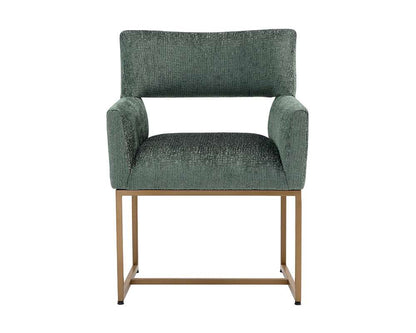 Sunpan - Greco Dining Armchair - Aura Teal - 110782 veiw 2