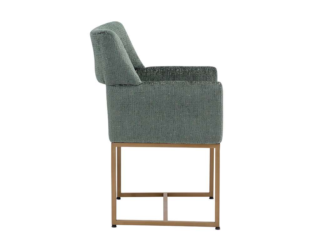 Sunpan - Greco Dining Armchair - Aura Teal - 110782 veiw 3