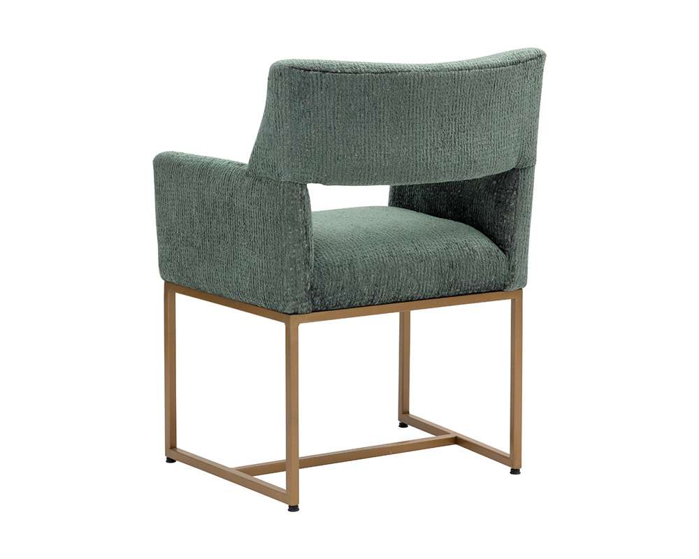 Sunpan - Greco Dining Armchair - Aura Teal - 110782 veiw 4