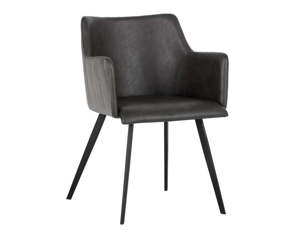 Sunpan - Junction Griffin Dining Armchair - Town Grey / Roman Grey - 103243_CLOSEOUT veiw 1