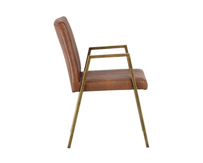Sunpan - Ikon Homer Dining Armchair - Bravo Cognac - 104693 veiw 2