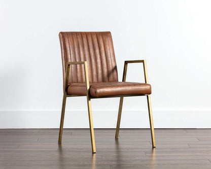 Sunpan - Ikon Homer Dining Armchair - Bravo Cognac - 104693 veiw 4