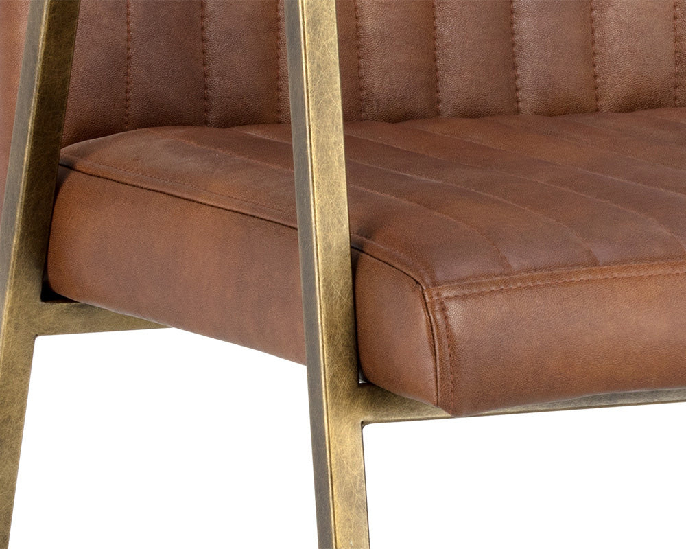 Sunpan - Ikon Homer Dining Armchair - Bravo Cognac - 104693 view 5