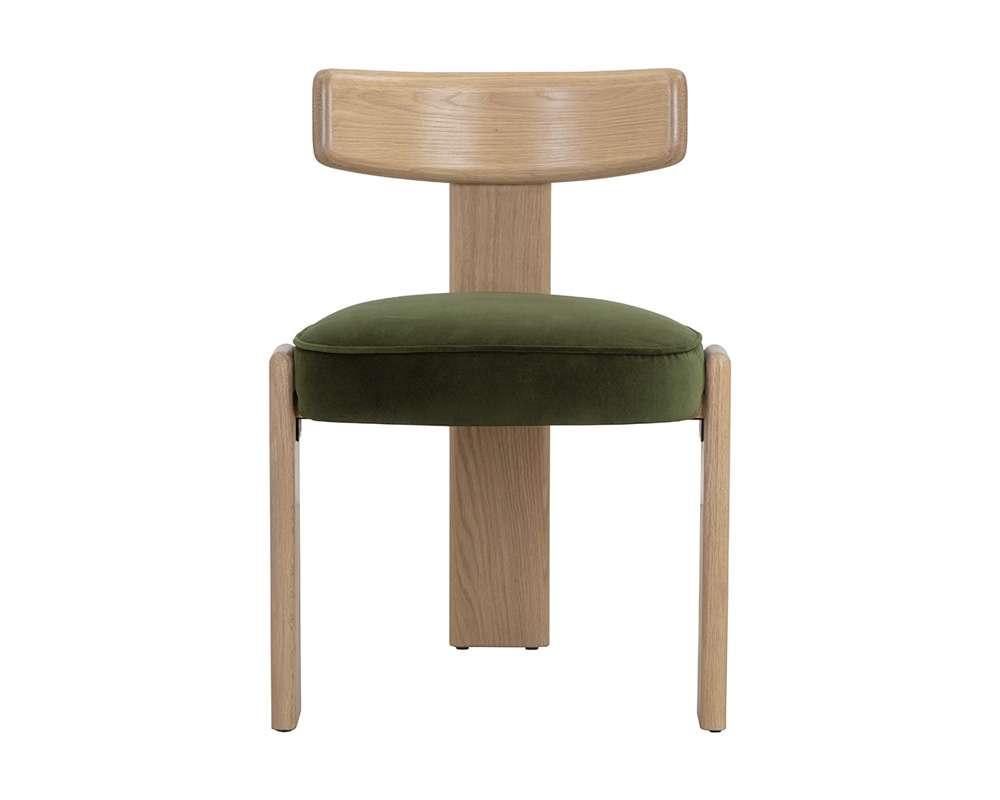 Sunpan - Horton Dining Chair - Rustic Oak - Forest Green (Set Of 2) - 111317 veiw 2