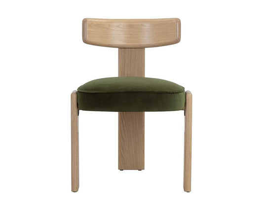 Sunpan - Horton Dining Chair - Rustic Oak - Forest Green (Set Of 2) - 111317 veiw 2