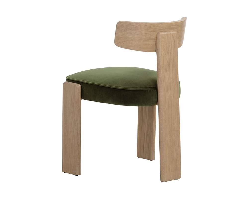 Sunpan - Horton Dining Chair - Rustic Oak - Forest Green (Set Of 2) - 111317 veiw 4