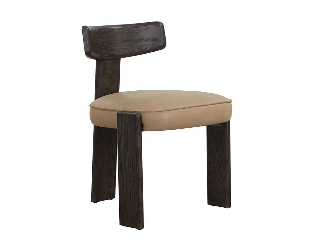 Sunpan - Horton Dining Chair - Dark Brown - Sahara Sand Leather (Set Of 2) - 111316 veiw 1