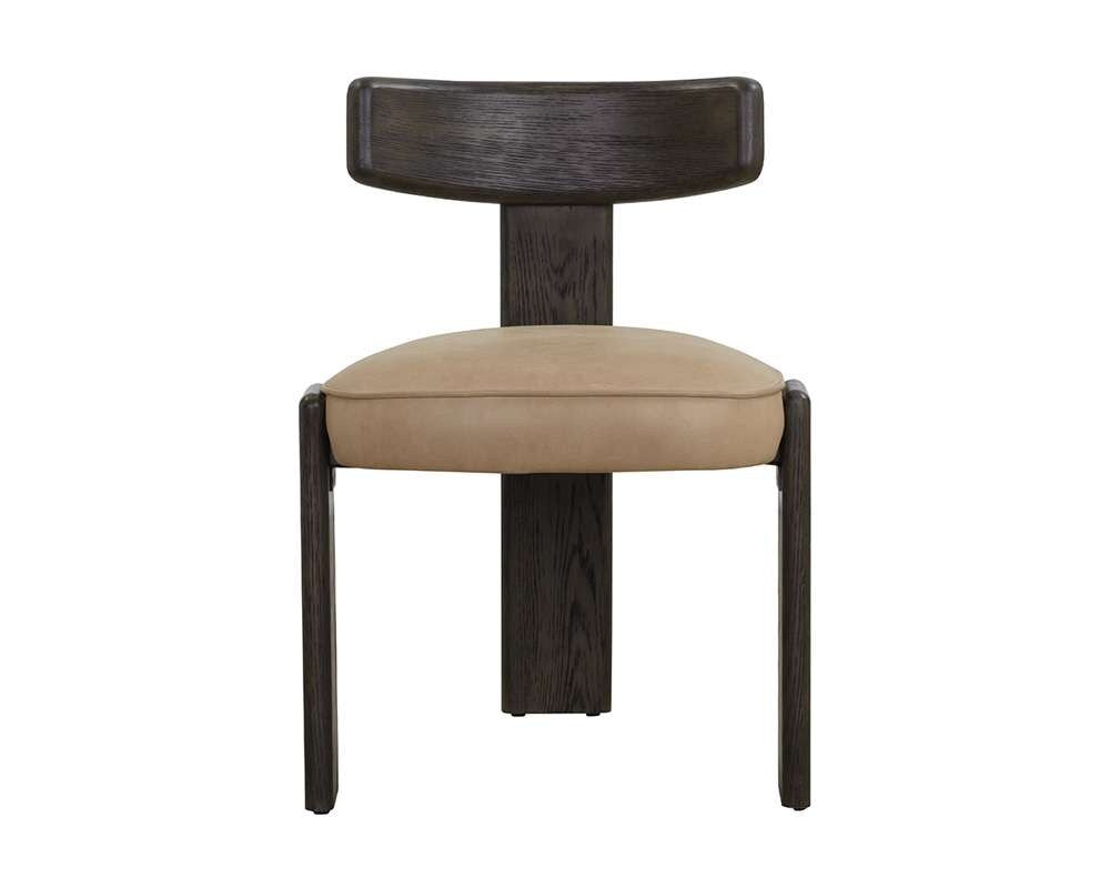 Sunpan - Horton Dining Chair - Dark Brown - Sahara Sand Leather (Set Of 2) - 111316 veiw 2