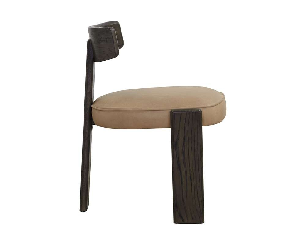 Sunpan - Horton Dining Chair - Dark Brown - Sahara Sand Leather (Set Of 2) - 111316 veiw 3