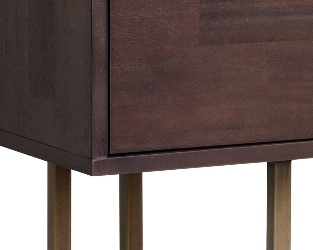 Sunpan - MIXT Jade Console Table - Antique Brass - Dark Mango - 102984 view 6