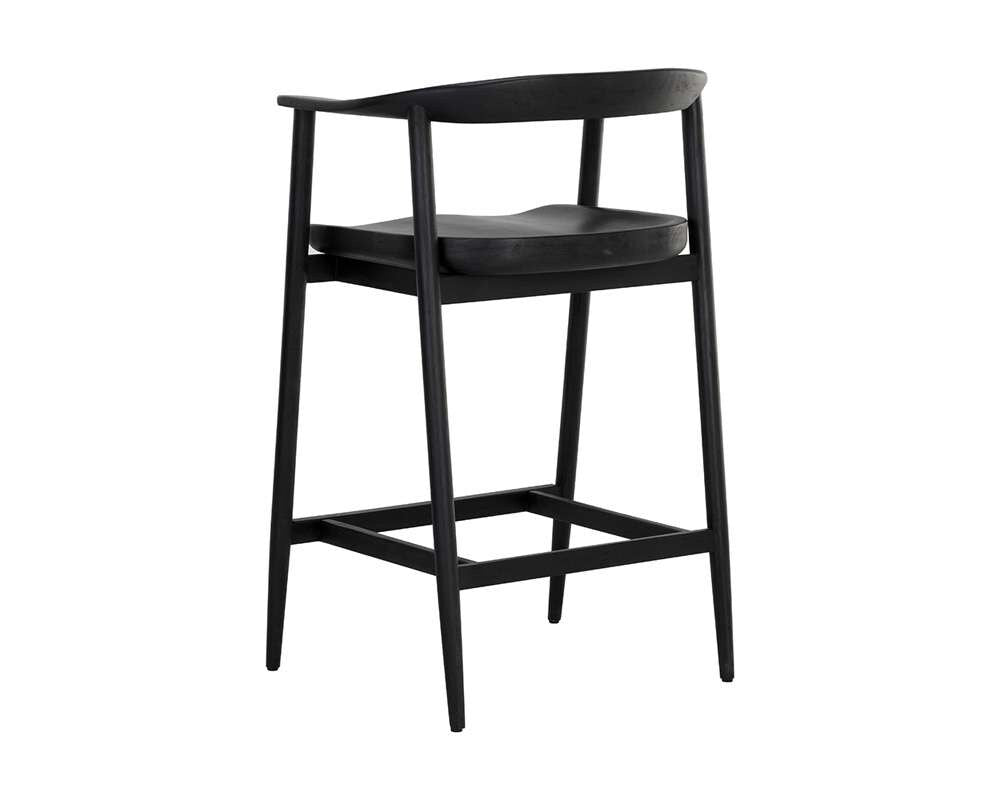 Sunpan - MIXT Jeremy Counter Stool - Black - 111007 veiw 4