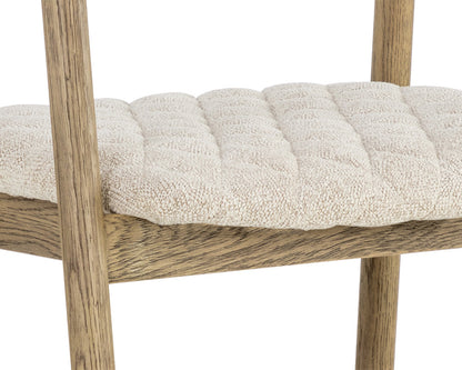 Sunpan - MIXT Jeremy Counter Stool - Weathered Oak - Dove Cream - 111008 view 6