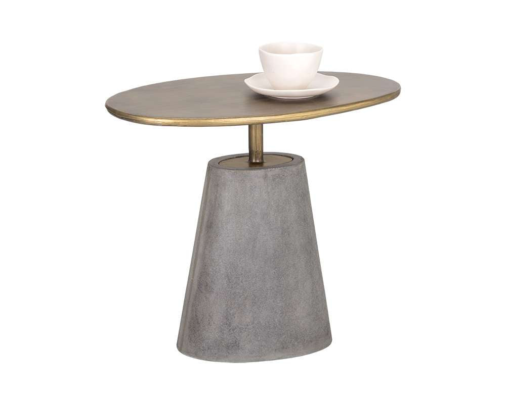 Sunpan - Solterra Kadin End Table - Grey - 105763 veiw 1