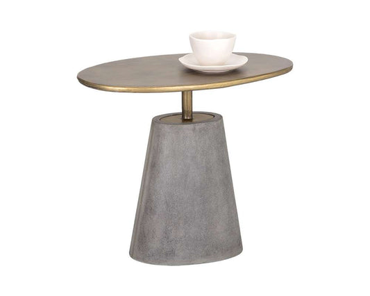 Sunpan - Solterra Kadin End Table - Grey - 105763 veiw 1