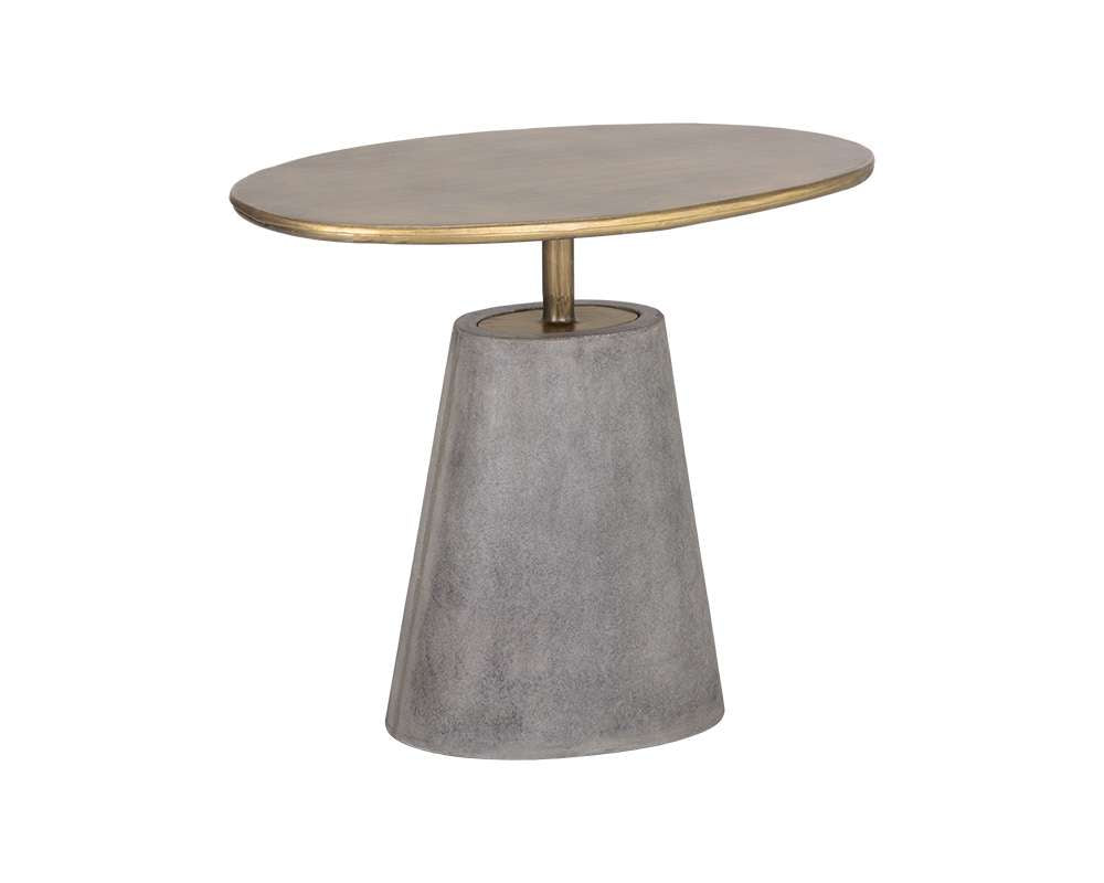 Sunpan - Solterra Kadin End Table - Grey - 105763 veiw 2