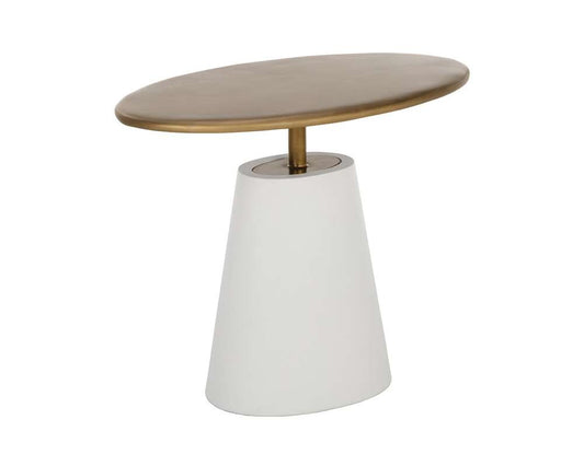 Sunpan - Solterra Kadin End Table - White - 108116 veiw 2