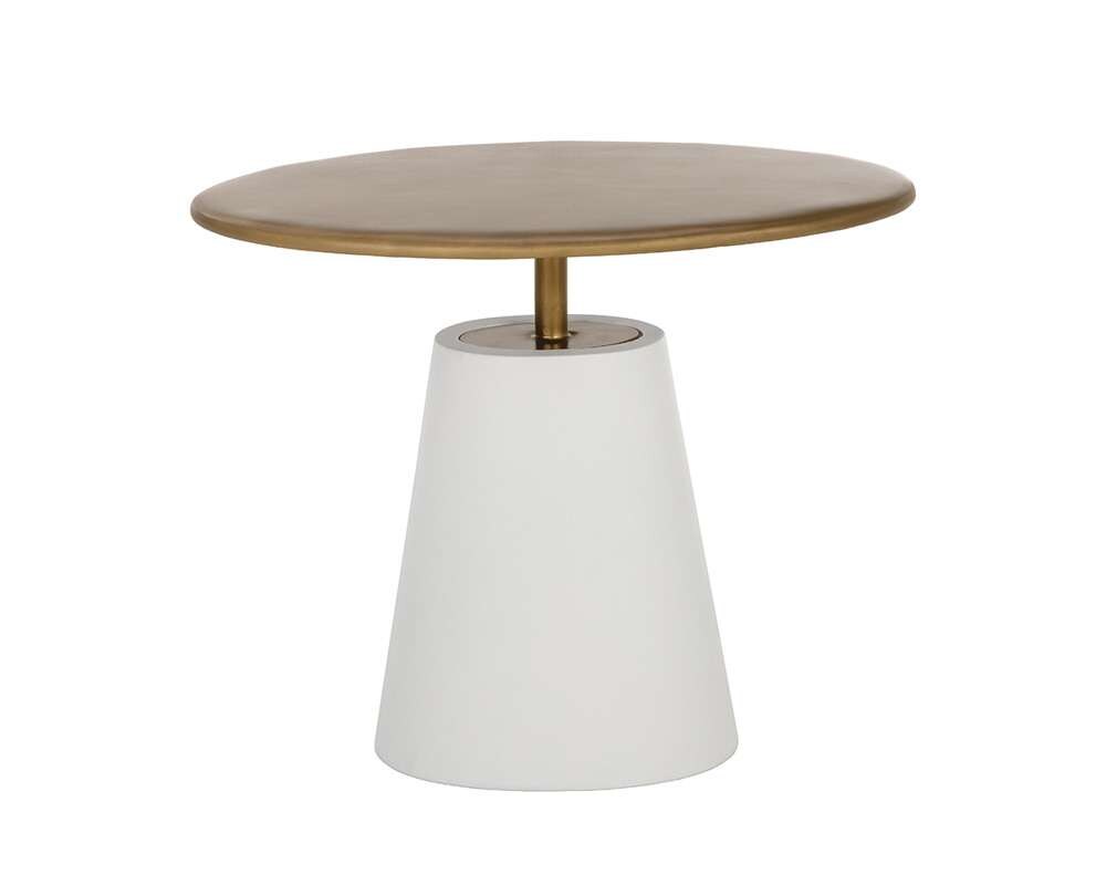 Sunpan - Solterra Kadin End Table - White - 108116 veiw 3