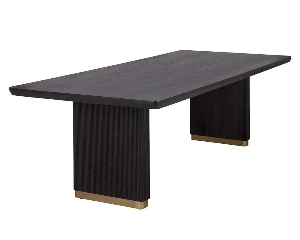 Sunpan - Kalla Dining Table Rectangular - Charcoal - 96in - 110990 veiw 2