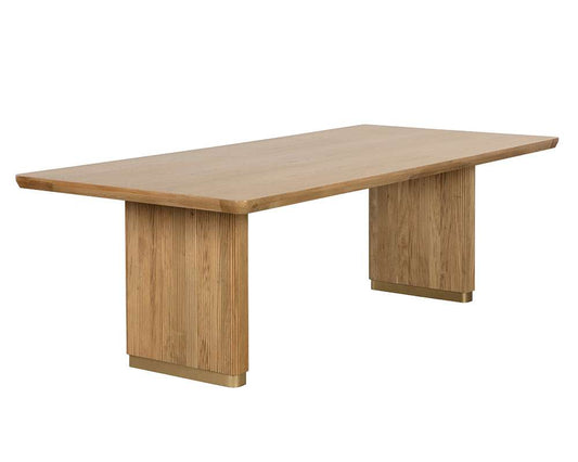 Sunpan - Kalla Dining Table Rectangular - Rustic Oak - 96in - 110992 veiw 2