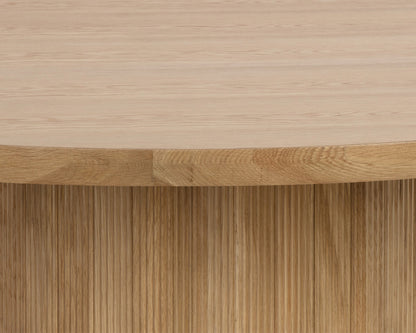 Sunpan - Kalla Dining Table Round - Rustic Oak - 68in - 110774 view 5