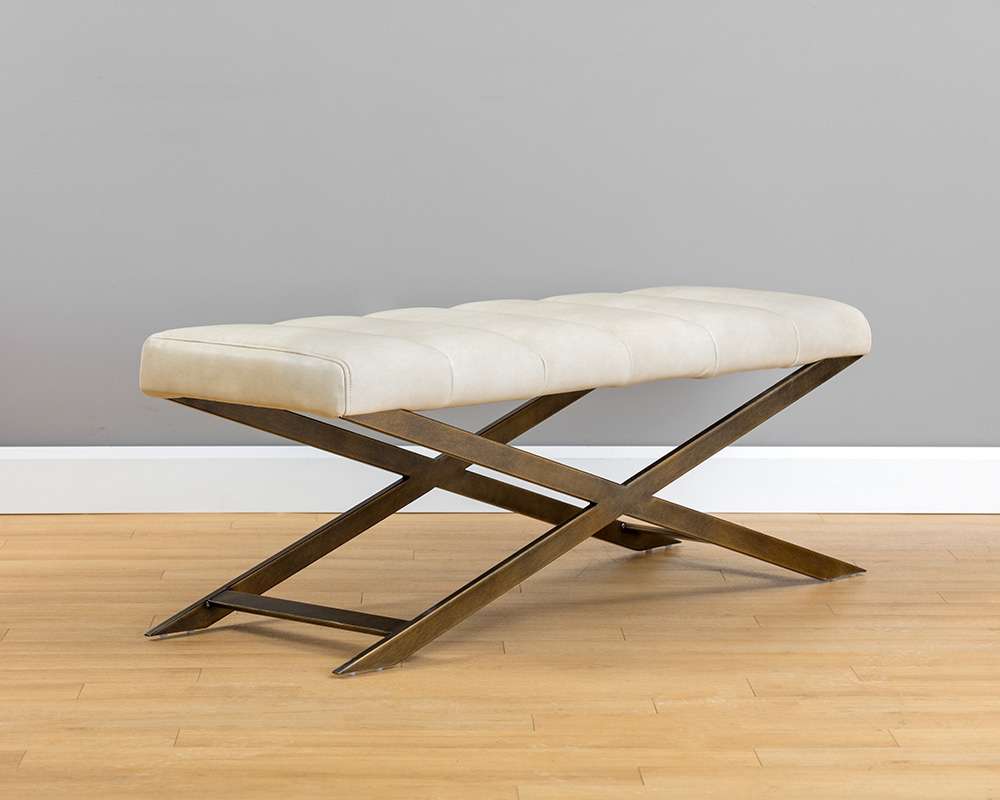 Sunpan - Ikon Kammi Bench - Bravo Cream - 105209 veiw 3