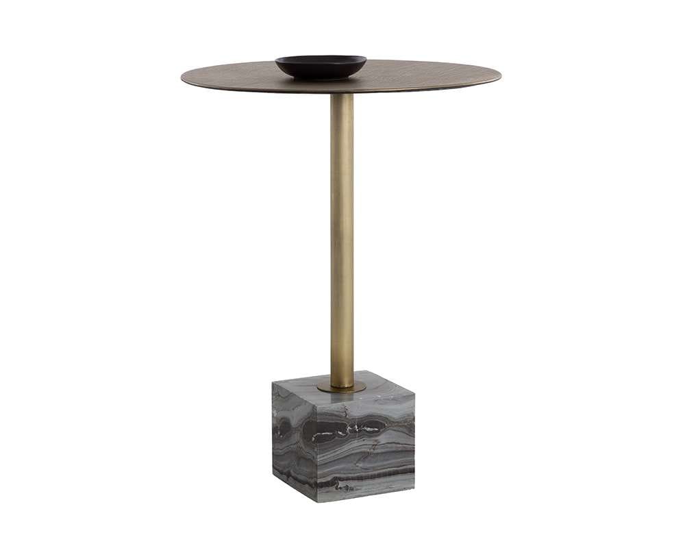Sunpan - Kata Bar Table - Grey Marble - 109642 veiw 1