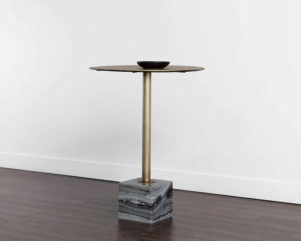 Sunpan - Kata Bar Table - Grey Marble - 109642 veiw 5