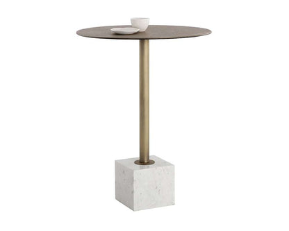 Sunpan - Kata Bar Table - White Marble - 109641 veiw 1