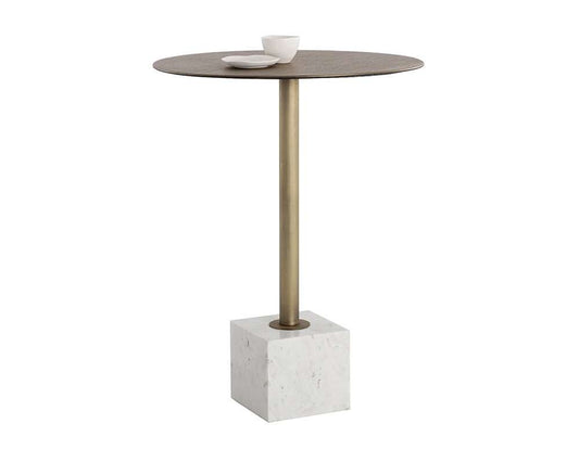 Sunpan - Kata Bar Table - White Marble - 109641 veiw 1