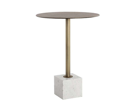 Sunpan - Kata Bar Table - White Marble - 109641 veiw 2